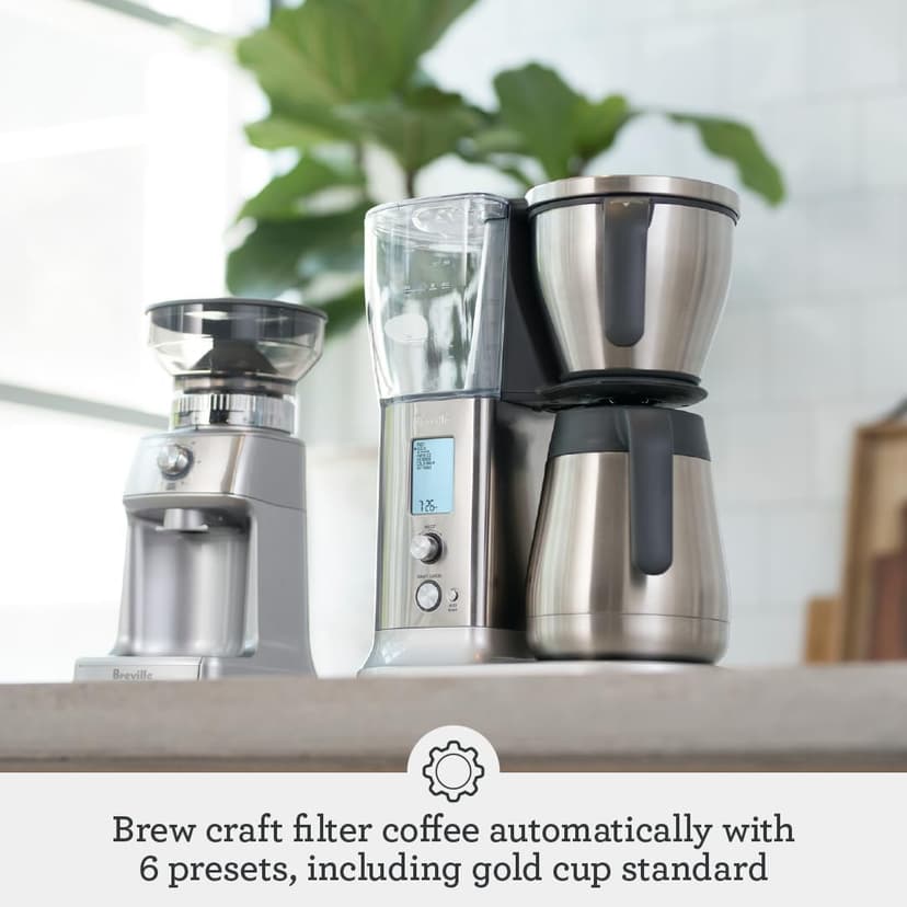 Breville Precision Brewer Drip Coffee Machine, Thermal Carafe, One Size, Brushed Stainless Steel