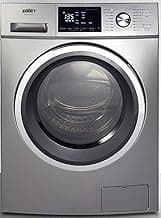 Summit Appliance SPWD2203P 24" Wide 115V Washer/Dryer Combo in Platinum for Non-Vented Use, 2.7 Cu.Ft. Capacity, LCD Display, 16 Wash Cycles, 1300 RPM, Stainless Steel Drum, Child Lock