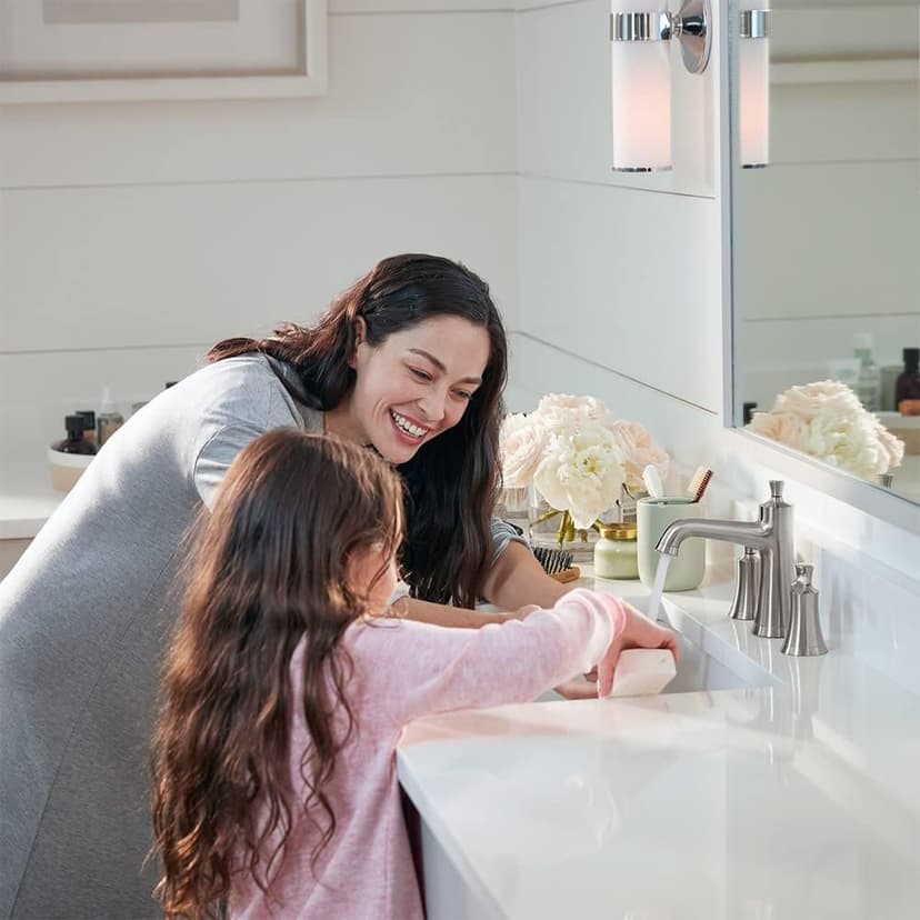 hansgrohe Joleena Transitional 2-Handle 3 7-inch Tall Bathroom Sink Faucet in Brushed Nickel, 04774820