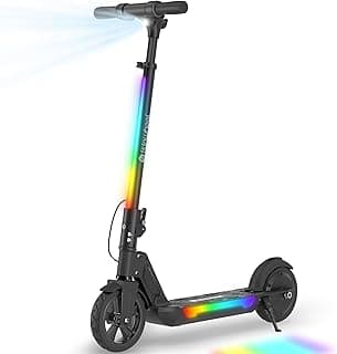 isinwheel S7 Electric Scooter for Kids Ages 8-14, 250W Foldable and 3 Adjustable Heights Kids Electric Scooter with 3 Speeds (5/8/12 Mph), Cruise Control, LED Display, Gift for Kid
