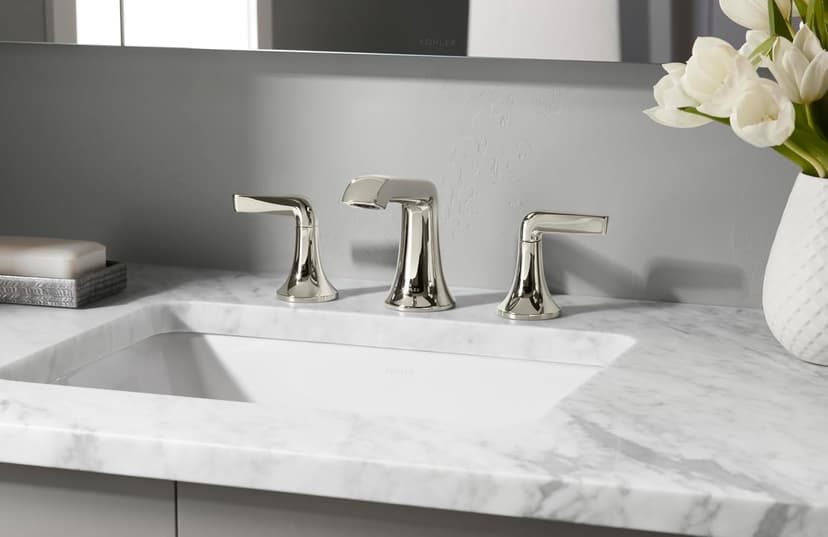 KOHLER 20000-0 Caxton Rectangle Undermount Bathroom Sink with Overflow Drain, 20-1/4" W x 15-11/16" D, White