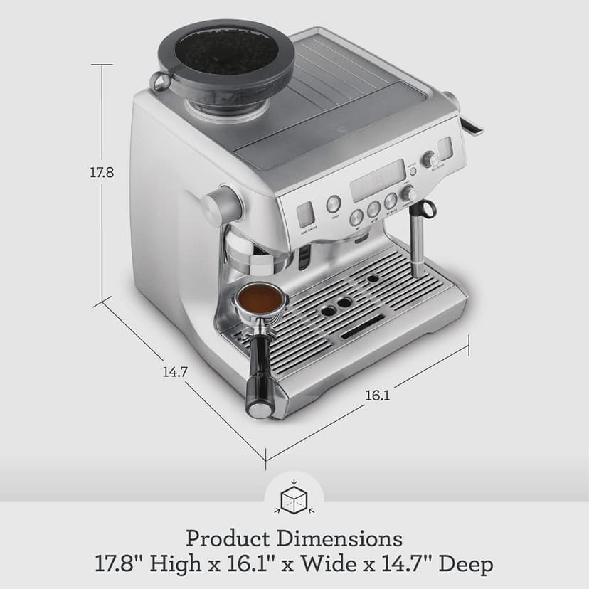 Breville Oracle Espresso Machine BES980XL, Brushed Stainless Steel