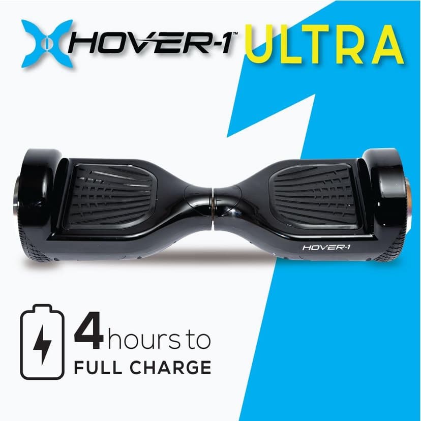 Hover-1 Ultra Electric Hoverboard - 9MPH Top Speed, 9 Mile Range, 400W Motor, Long Lasting Li-Ion Battery, Rider Modes: Beginner to Expert, 5HR Full Charge Self Balancing Scooter