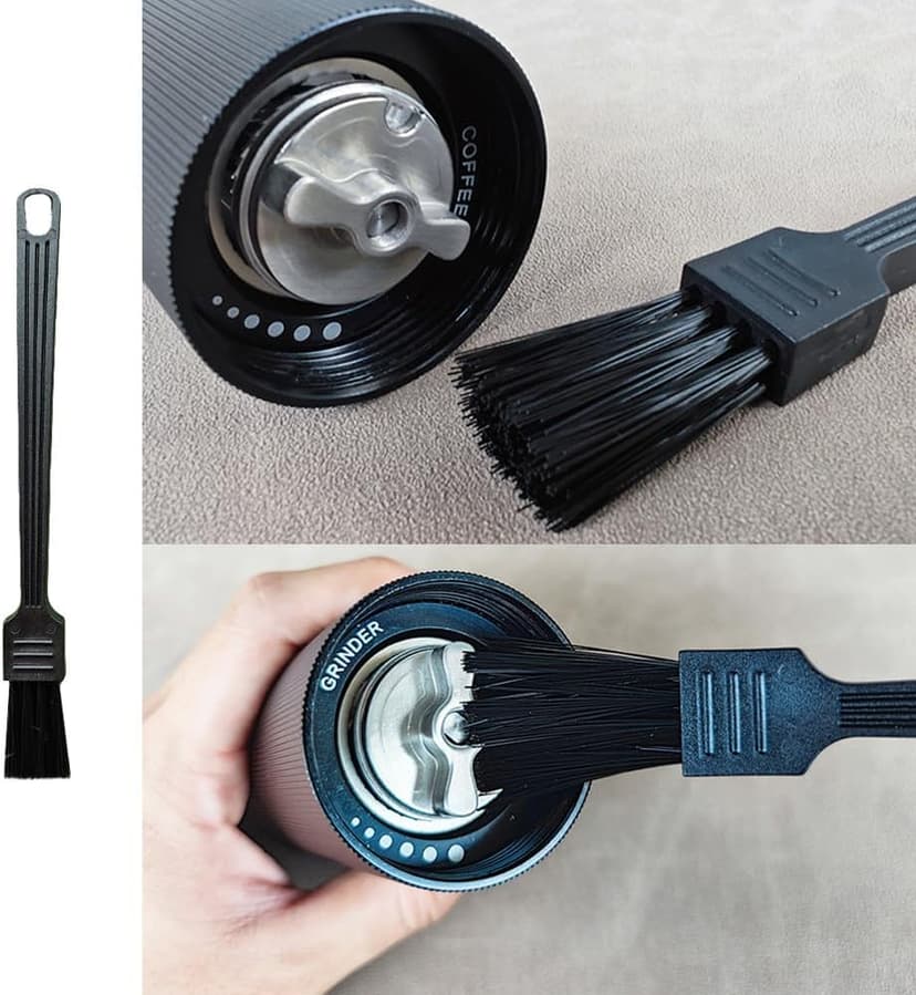 4 Pack Coffee Grinder Brush Espresso Machine Cleaner Tool with Stiff Nylon Bristle Barista Brushes for Dusting Cleaning Coffee Bean Grain Powder Grounds Burr Filter Cup
