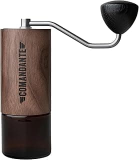 C40 MK4 Liquid Amber Manual Coffee Grinder, Stainless Steel, Silver/Brown
