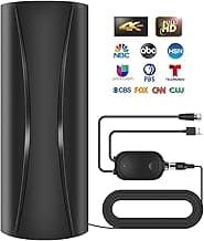 2200+ Miles Range TV Antenna, Strongest Digital TV Antenna Indoor with Amplifier Signal Booster, Portable HDTV Antennas for Smart Tv and Old TVs for Local Channels-38ft Coax Cable-Support 8K 4K 1080p