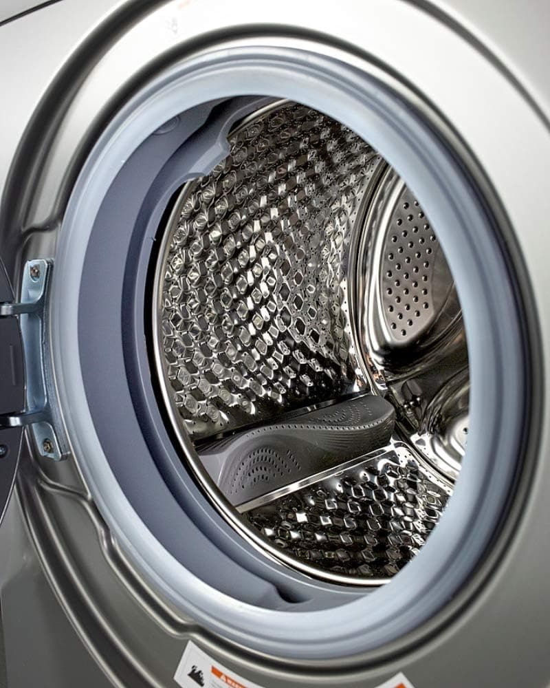 Summit Appliance SPWD2203P 24" Wide 115V Washer/Dryer Combo in Platinum for Non-Vented Use, 2.7 Cu.Ft. Capacity, LCD Display, 16 Wash Cycles, 1300 RPM, Stainless Steel Drum, Child Lock