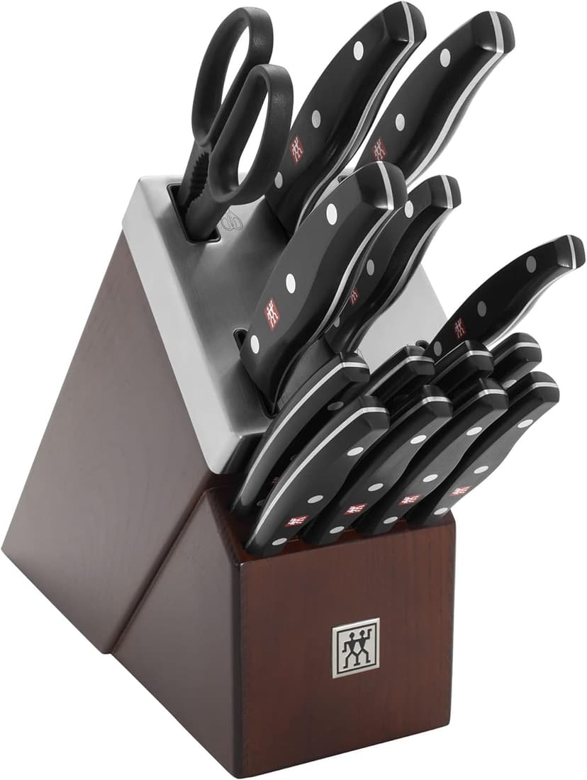 ZWILLING TWIN Signature 15-pc Self-Sharpening Knife Block Set - Brown