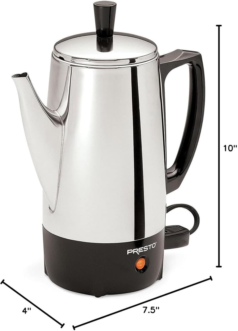 Presto 02822 6-Cup Stainless-Steel Coffee Percolator