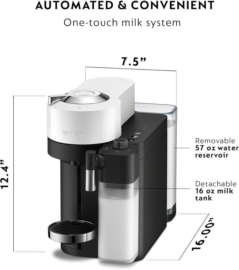 Nespresso Vertuo Lattissima by De'Longhi, White
