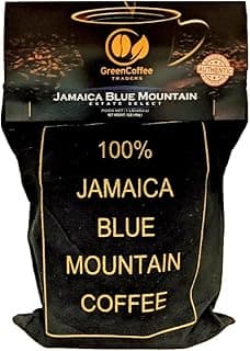 Green Coffee Traders 1LB. 100% Jamaica Jamaican Blue Mountain Roasted Coffee - City Roast, 1lb Bag