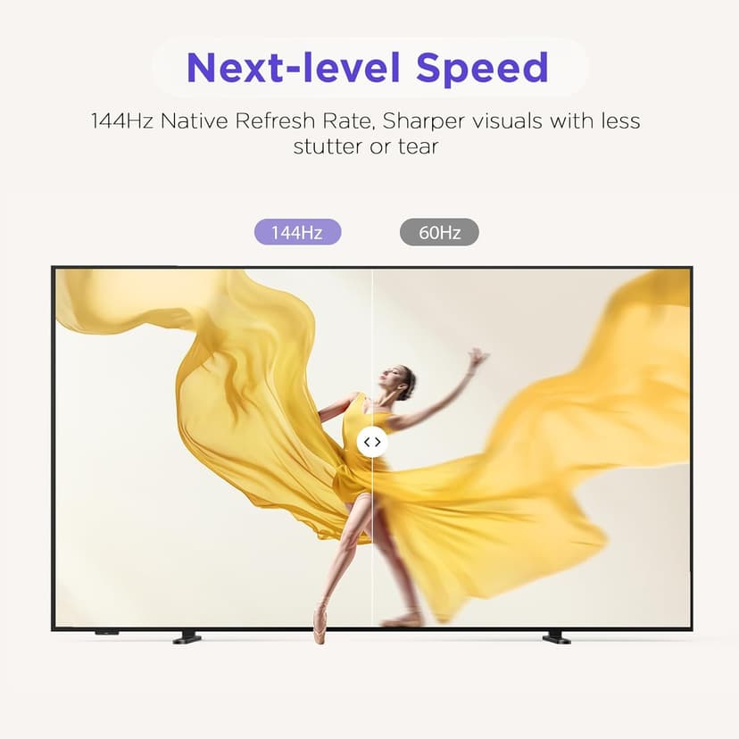75-Inch Class QLED 4K Smart TV, Ultra-Slim Design Picture TV, 144Hz, HDR, Art Mode w/AI Art, Wide Color Gamut, Dolby Vision IQ, Dolby Atmos, Google Assistant Voice Remote(75F75, 2025 Model)