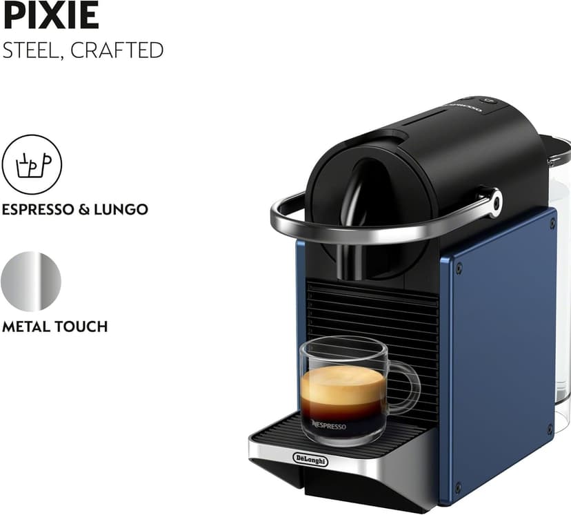 Nespresso Pixie Espresso Machine by De'Longhi, Dark Blue