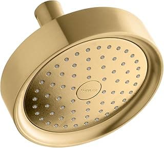 KOHLER K-965-AK-2MB Purist Showerhead, Vibrant Brushed Moderne Brass
