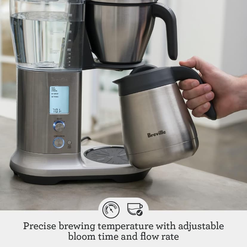 Breville Precision Brewer Drip Coffee Machine, Thermal Carafe, One Size, Brushed Stainless Steel