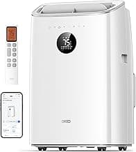 Dreo Portable Air Conditioners, 8000 BTU ASHRAE (5000 BTU DOE) Smart AC Unit for Bedroom with Drainage-free Cooling, 45dB Quiet, APP/Voice/Remote, Portable AC for Room Indoors, AC318S
