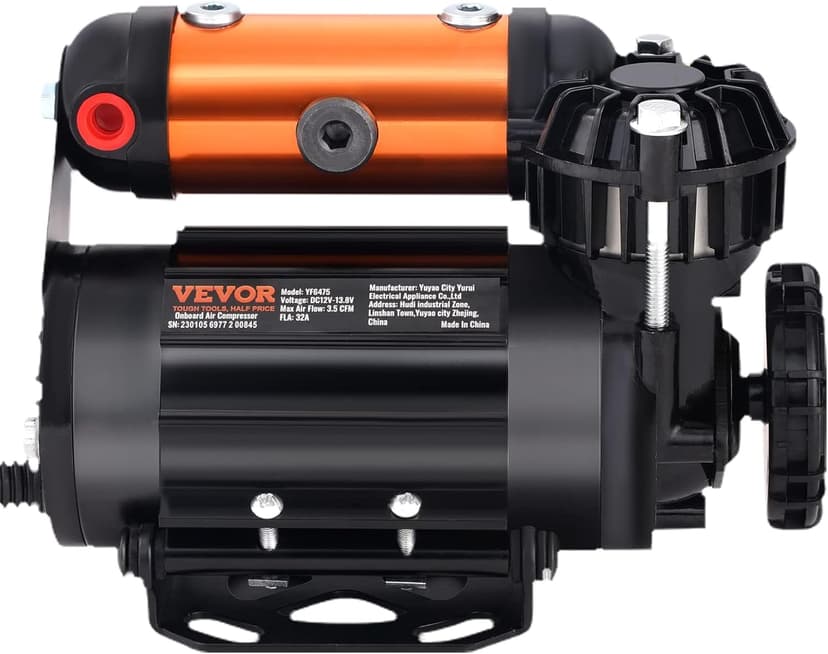 VEVOR Onboard Air Compressor Kit 150PSI Offroad Air Compressor Portable Tire Inflator Heavy Duty 3.5CFM Air Pump for Jeep SUV 4x4 Vehicle Compatibility with Air tools, Air horns, Lockers