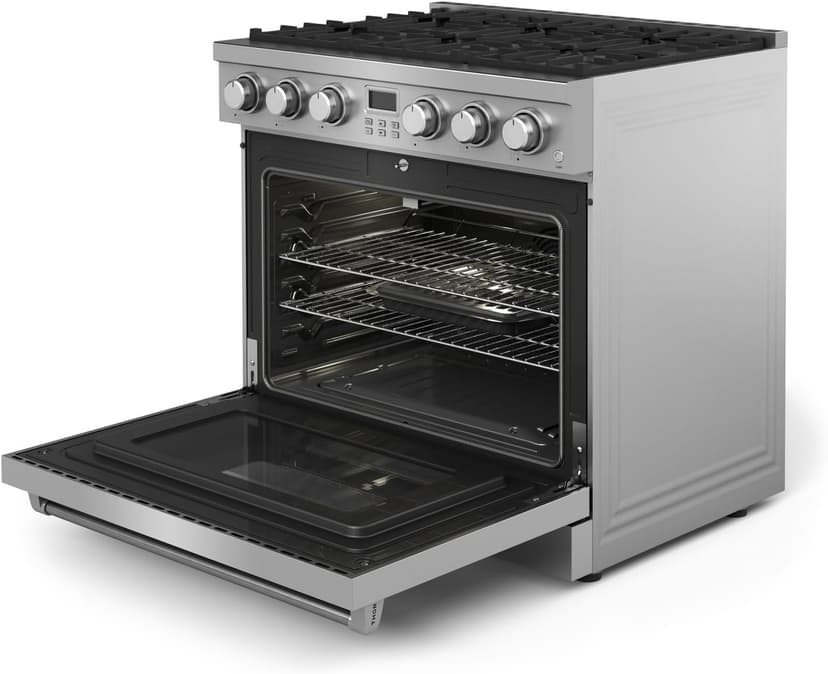 THOR Kitchen Professional 36-Inch Gas Range in Stainless Steel - Model ARG36
