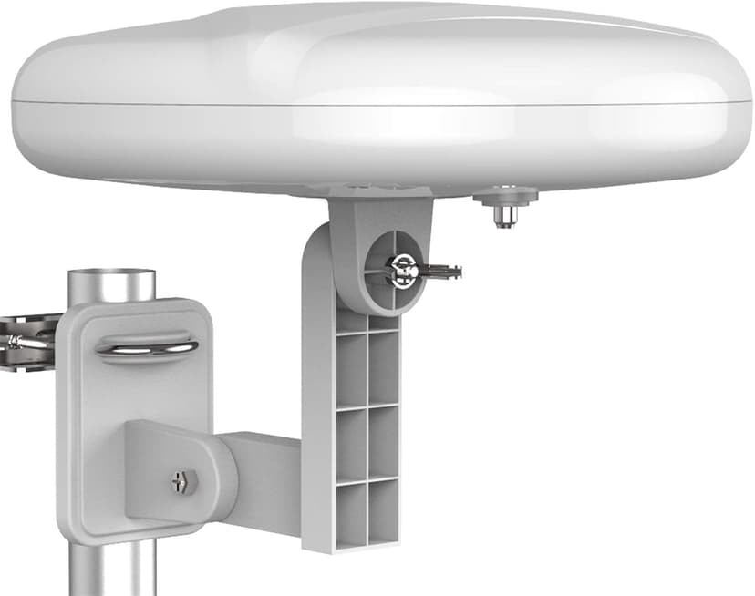 1byone Outdoor TV Antenna 360° Omni-Directional Reception Long 100+ Miles Range Enhance VHF&UHF 4K Ready HDTV Antenna with Added Stability for Outdoor/Attic/RV Use - 39ft RG6 Coax Cable