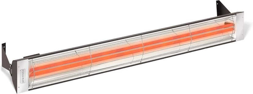 Infratech WD-6024 BL Stainless Steel 61.25” Dual Element Fixture 6000 Watt, 240 Volt, Black Finish