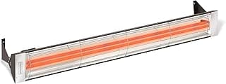 Infratech WD-6024 BL Stainless Steel 61.25” Dual Element Fixture 6000 Watt, 240 Volt, Black Finish