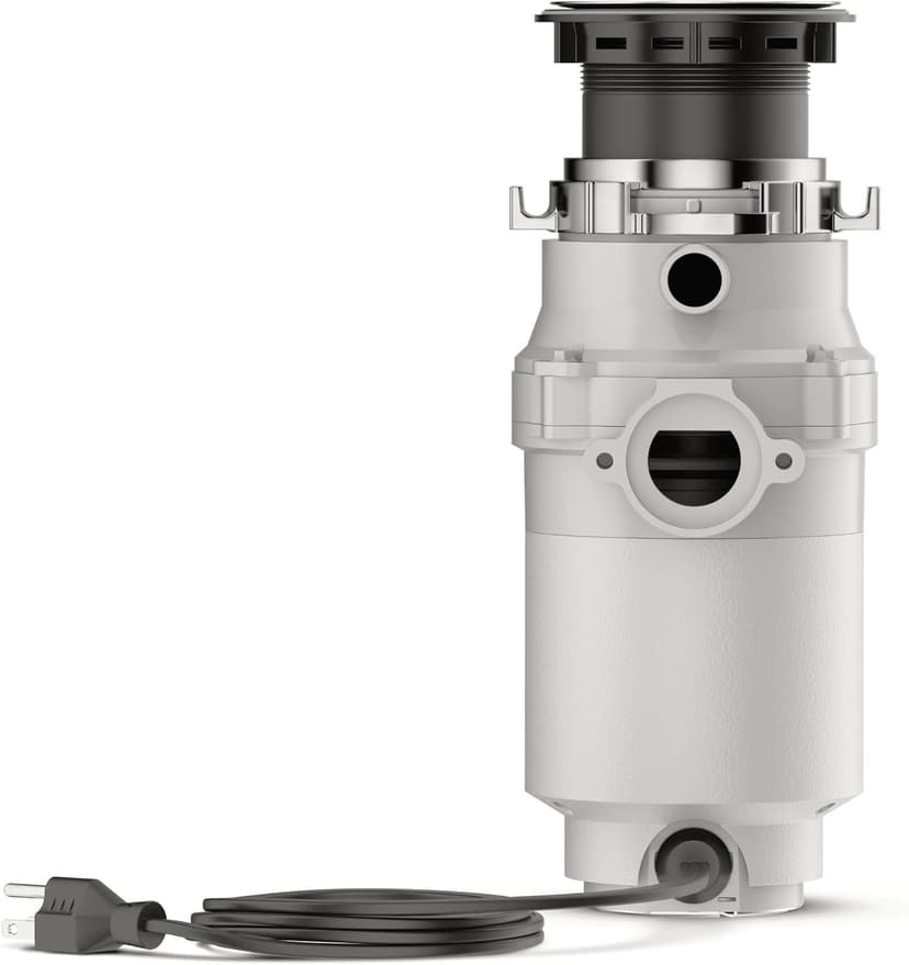 Waste King 1/2 HP Garbage Disposal with Power Cord for Kitchen Sink Food Waste, L-1001