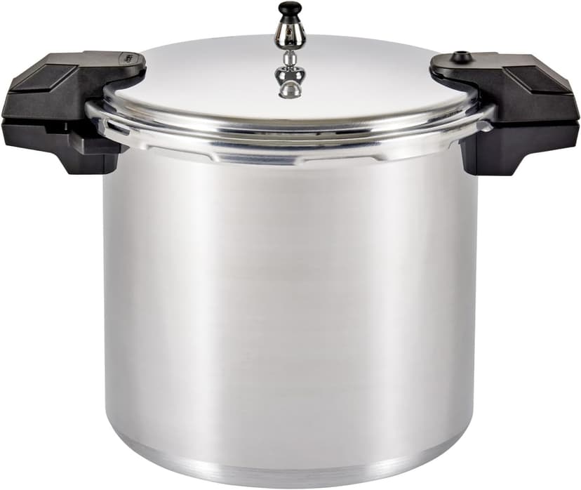 Mirro - 7114000221 Mirro 92122A Polished Aluminum 5 / 10 / 15-PSI Pressure Cooker / Canner Cookware, 22-Quart, Silver