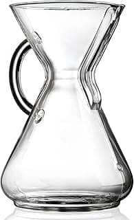 Chemex Pour-Over Glass Coffeemaker - Glass Handle Series - 10-Cup - Exclusive Packaging