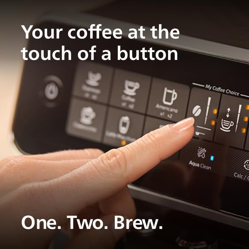 Philips 3200 Series Fully Automatic Espresso Machine, LatteGo Milk Frother, 5 Coffee Varieties, Intuitive Touch Display, 100% Ceramic Grinder, AquaClean Filter, My Coffee Choice, Black (EP3241/54)