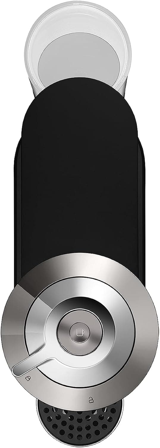 Nespresso Vertuo Next Deluxe Coffee and Espresso Maker, Pure Chrome with Aeroccino Milk Frother,1.1 liter, Black