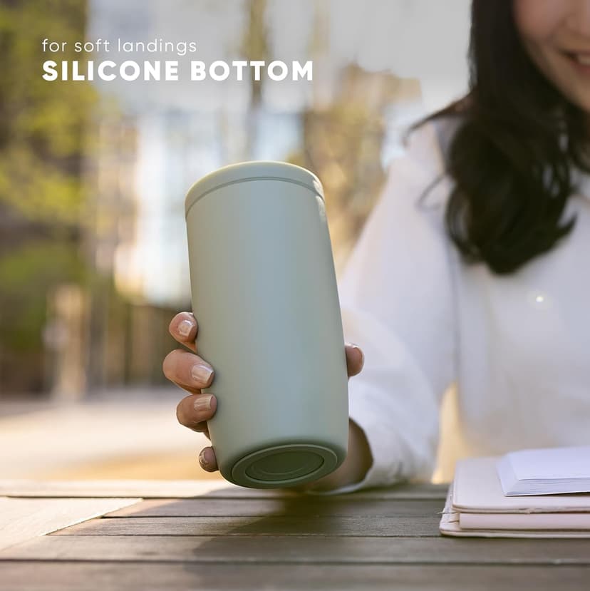 Simple Modern Travel Coffee Mug Tumbler with 360° Lid | Ceramic-Lined Insulated Stainless Steel Cold Brew Iced Coffee Cup Thermos | Gifts for Women Her Him | Voyager Signature | 16oz | Cream Terrazzo