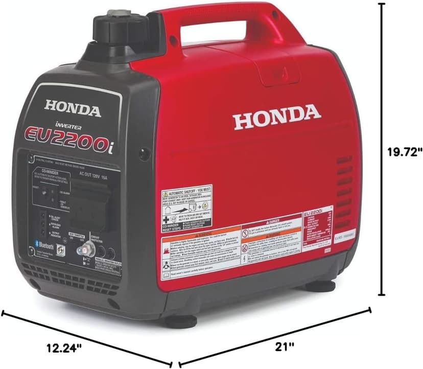 Honda EU2200ITAN 2200-Watt 120-Volt Super Quiet Portable Inverter Generator with CO-Minder - 49-State