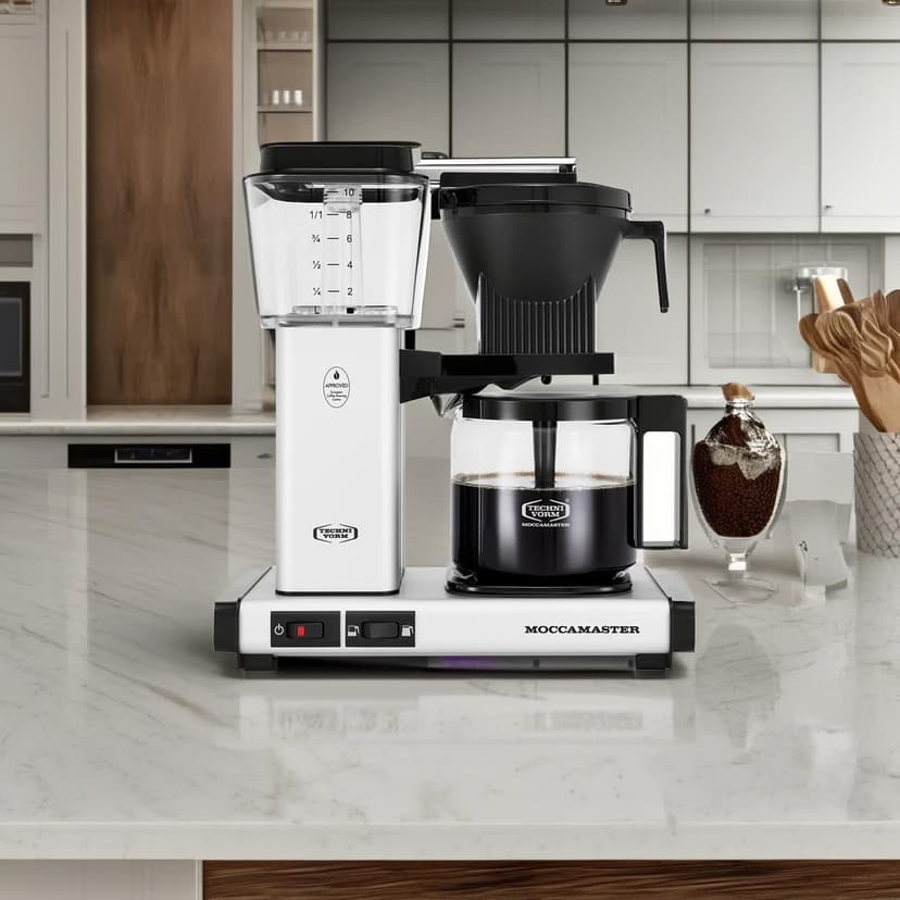 Technivorm Moccamaster 53930 KBGV 10-Cup Coffee Maker Matte Silver, 40 oz, 10 Cup, 1.25 L