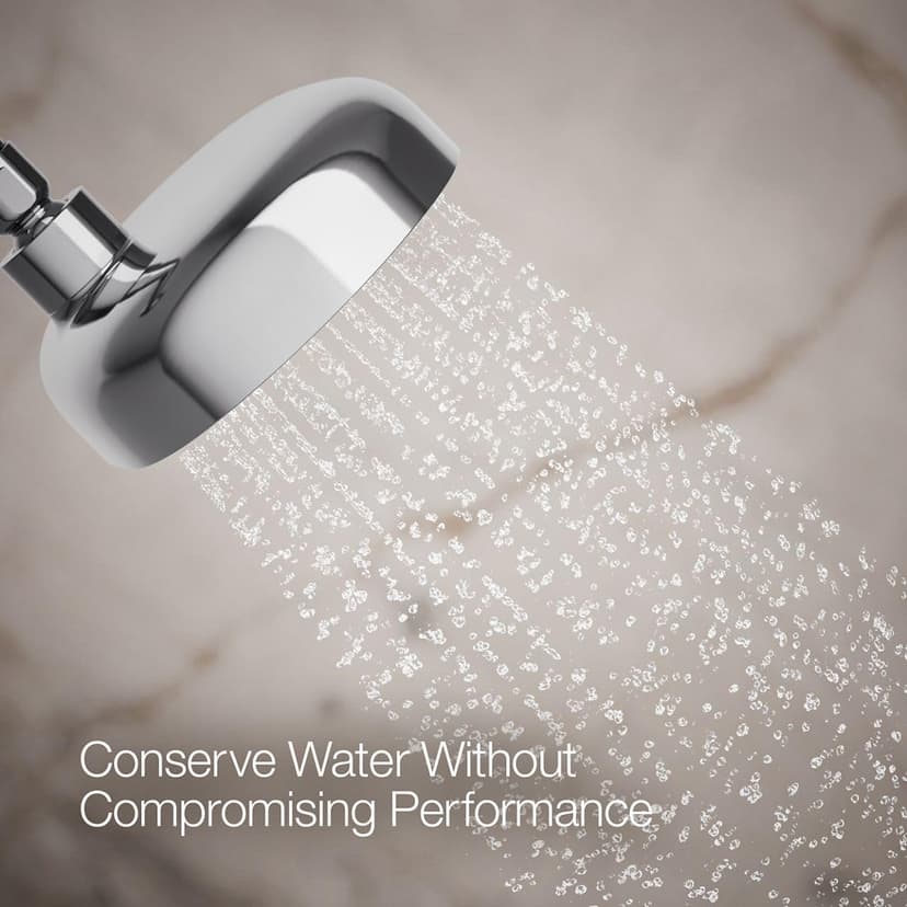KOHLER 26290-CP Statement Three-Function SHOWERHEAD, Maximum Spray Performance with Mode Selector Buttons, Polished Chrome, 2.5 GPM