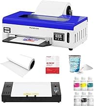 PUNEHOD DTF Printer A4 L800, DTF Transfer Printing Machine with White Ink Circulatory for DIY Print Dark and Light Fabrics Direct to Film Printer (with Oven)