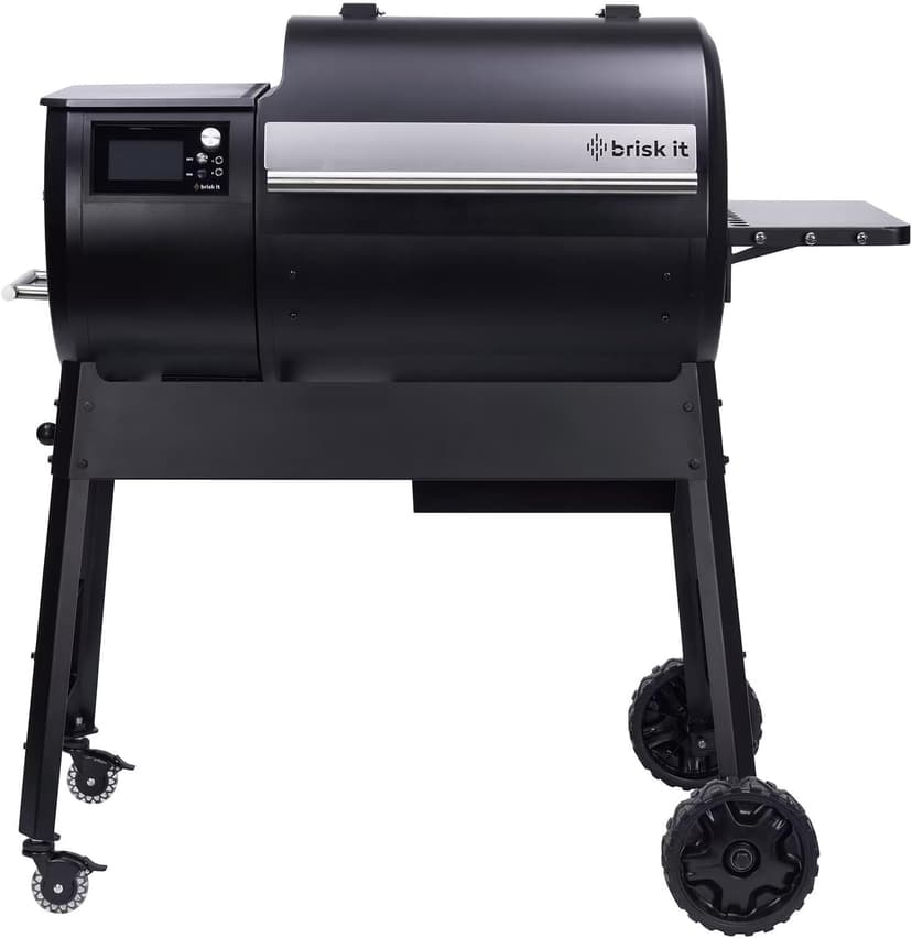 Origin-580 Wood Pellet Smoker Grill - A.I. Powered and WiFi Grill with PID controller, BBQ Grill 580 sq.in Cooking Area, Meat Probe, 8-in-1 Outdoor Smoker