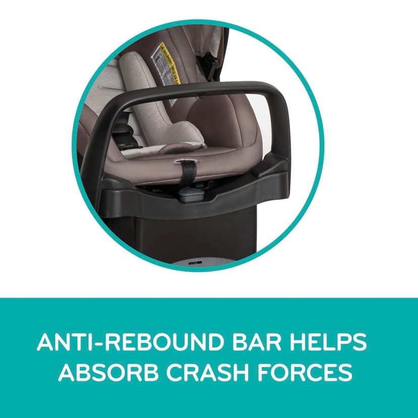 Evenflo Pivot Modular Travel System with LiteMax Infant Car Seat with Anti-Rebound Bar (Desert Tan)