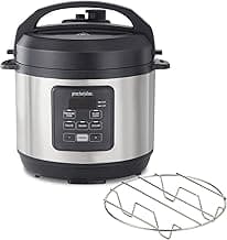 Proctor Silex Proctor-Silex Simplicity 4-in-1 Electric Pressure Cooker, 3 Quart Multi-Function With Slow Cook, Steam, Sauté, Rice, Stainless Steel (34503)