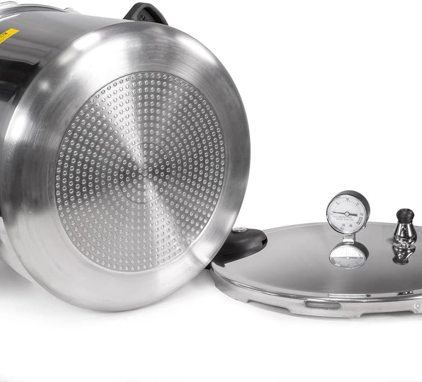 Barton 22-Quart Pressure Canner Pressure Cooker Pressure Gauge with Rack, Induction Compatible, Steam Canner Polished 22 QT Stovetop Pot