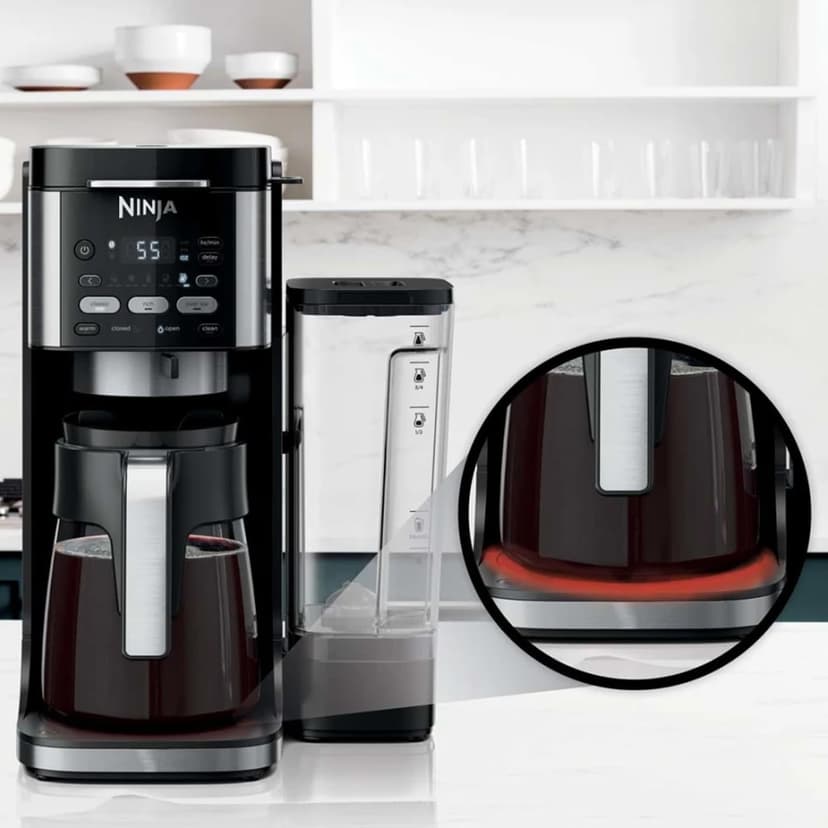 Ninja CFP101 DualBrew Hot & Iced Coffee Maker, Black - (Renewed) Bundle with 2 Year Enhanced Protection Pack