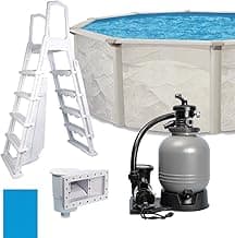 Boulder 18' x 48" ATS Easy-Build Steel Above Ground Swimming Pool Kit by WaterThat