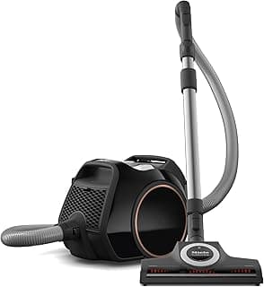 Miele Boost CX1 Cat & Dog - Bagless canister vacuum cleaner, lightweight, compact and corded with vortex technology, TurboBrush and HEPA AirClean filter, in Black/Rose