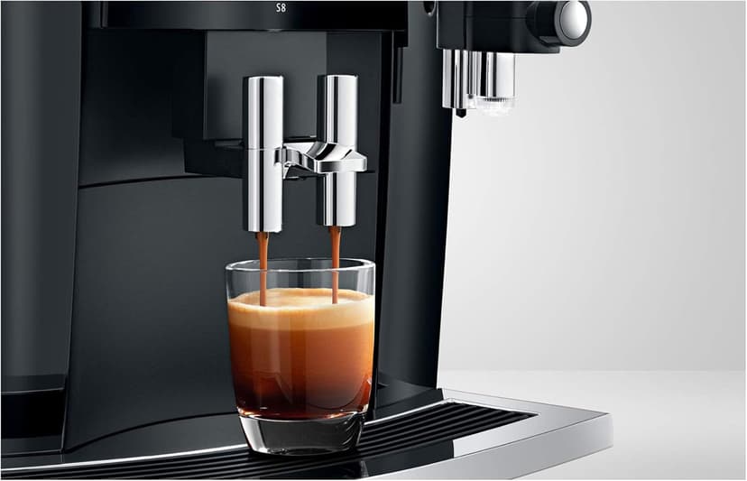 Jura S8 Automatic Coffee and Espresso Machine (Piano Black)