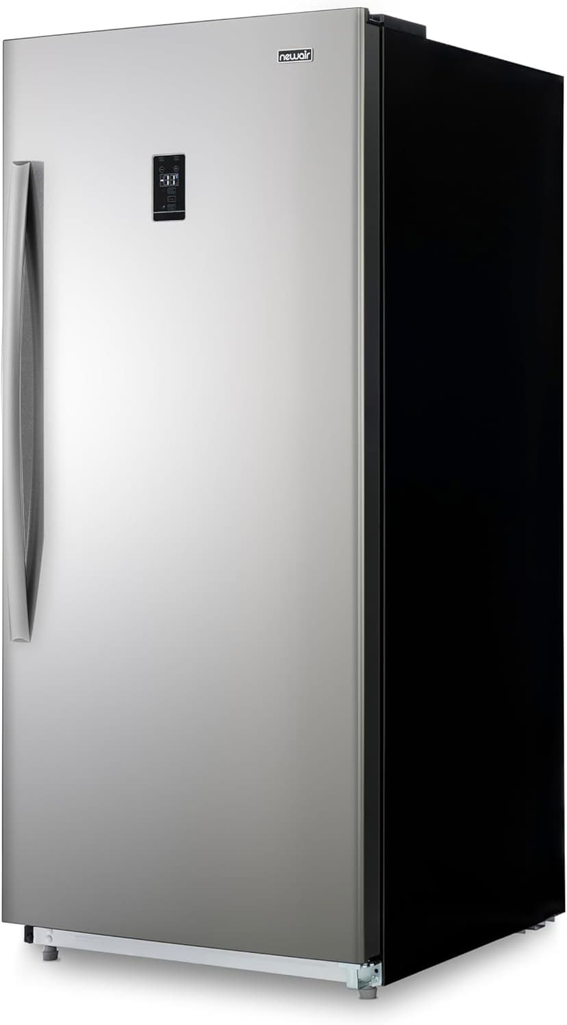 Newair 13.8 cu. ft. Upright Freezer, Fridge Freezer Convertible, Garage Ready Refrigerator, Frost Free Freezer with Door Alarm, Stand up Deep Freezer, Garage Freezer with LED Light