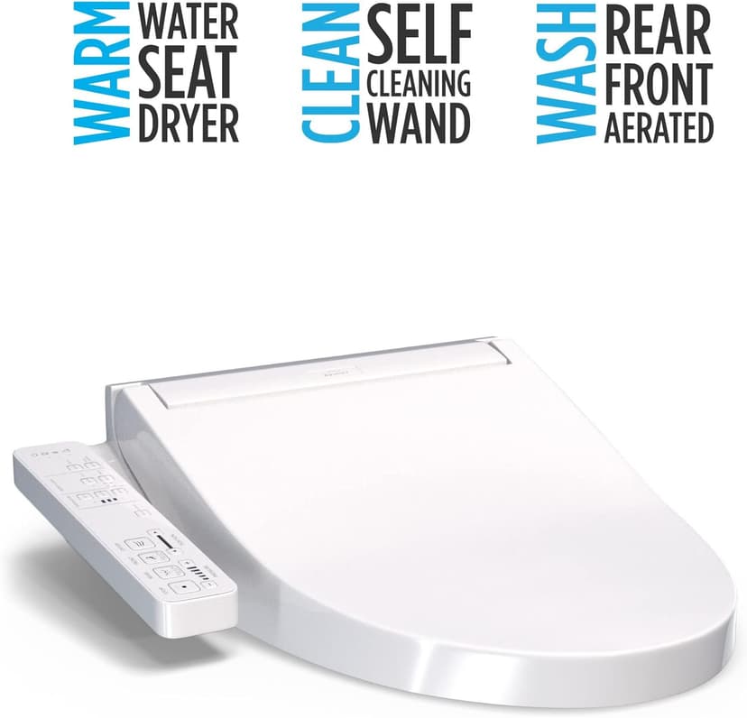 TOTO SW3023#01 WASHLET KC2 Round Electronic Bidet Toilet Seat, Cotton White