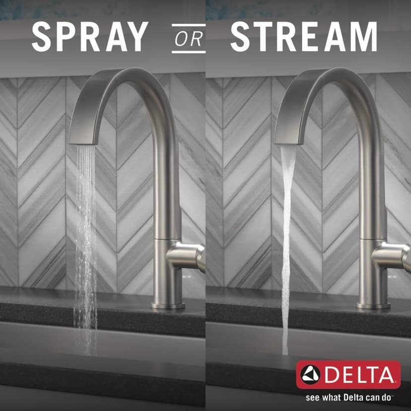 Delta 19824LF-SP Keele Kitchen Faucet, Standard, SpotShield Stainless