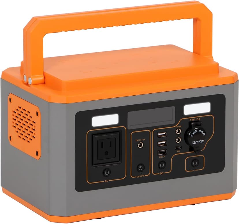 Panana Portable Power Station 500W (Peak 1000W), 499.5Wh Solar Generator with USB-C PD Output, AC Outlet Backup Lithium Battery Power Supply for Outdoor Camping Hunting RV Emergency