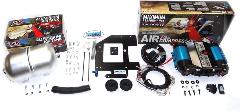 ARB CKMTA12 '12V' On-Board Twin High Performance Air Compressor, Ideal for Air Lockers Locking Differentials, Tire Inflator, Air Horn, Air Tools and Pneumatic Tools.