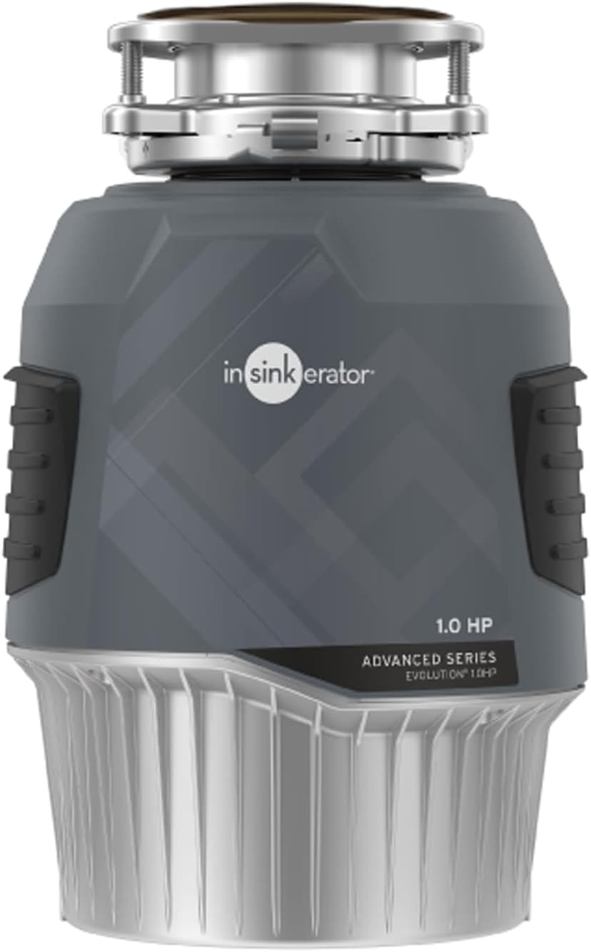 InSinkErator EVOLUTION 1HP 1 HP, Advanced Series Continuous Feed Food Waste Garbage Disposal, Gray