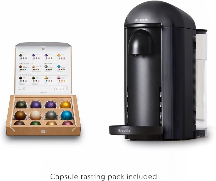 Nespresso Vertuo Plus Coffee and Espresso Maker by Breville, Ink Black